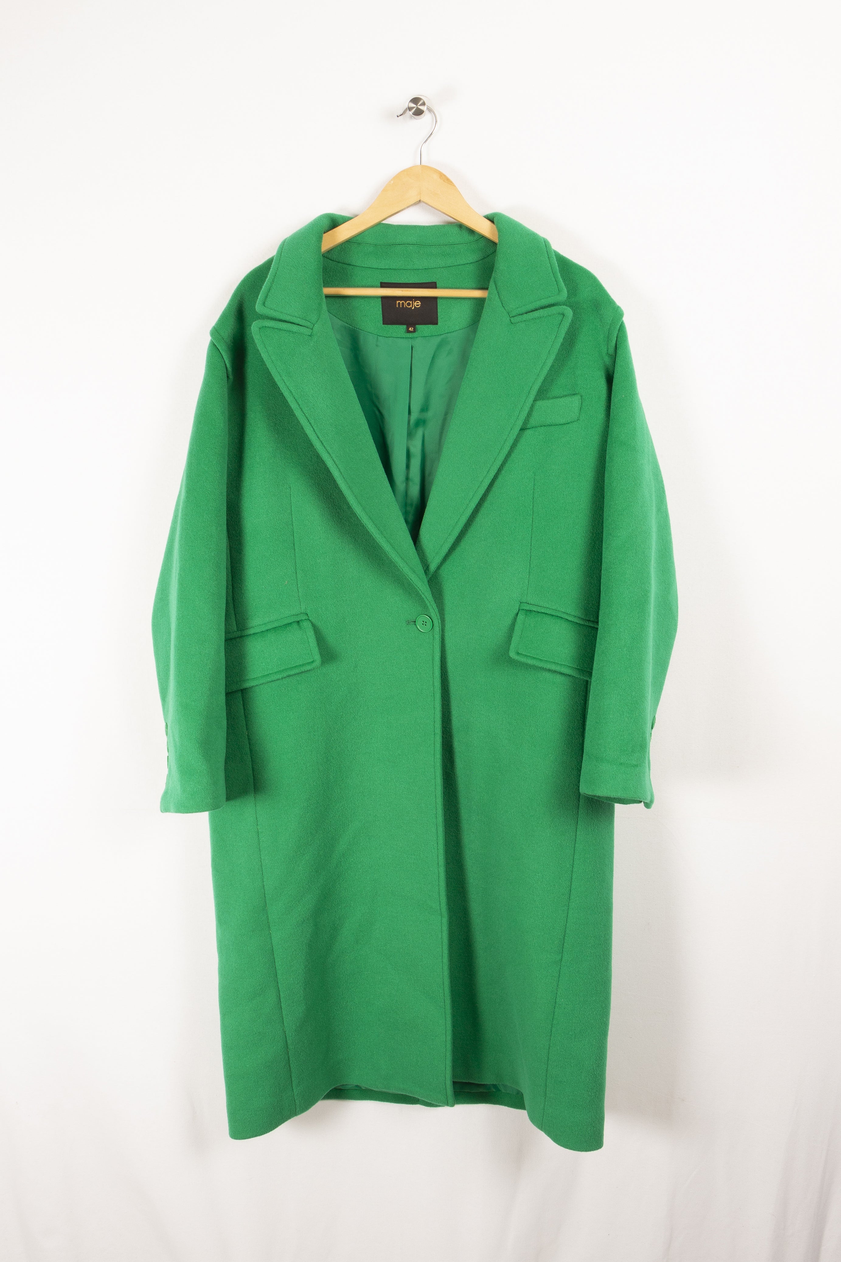 Manteau vert cintré best sale