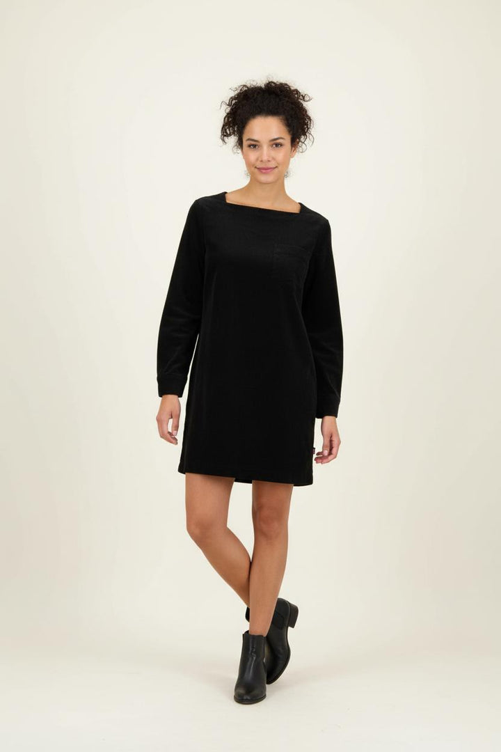 Robe Droite Noire - Taille S/36 de la marque Maison Kitsuné | PARAD89803 - Vendu par Paradigme - Image 1