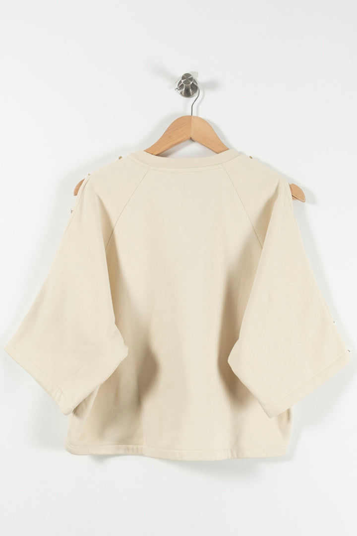 Sweatshirt Beige - Taille S/36 de la marque Sessùn | PARAD89813 - Vendu par Paradigme - Image 4