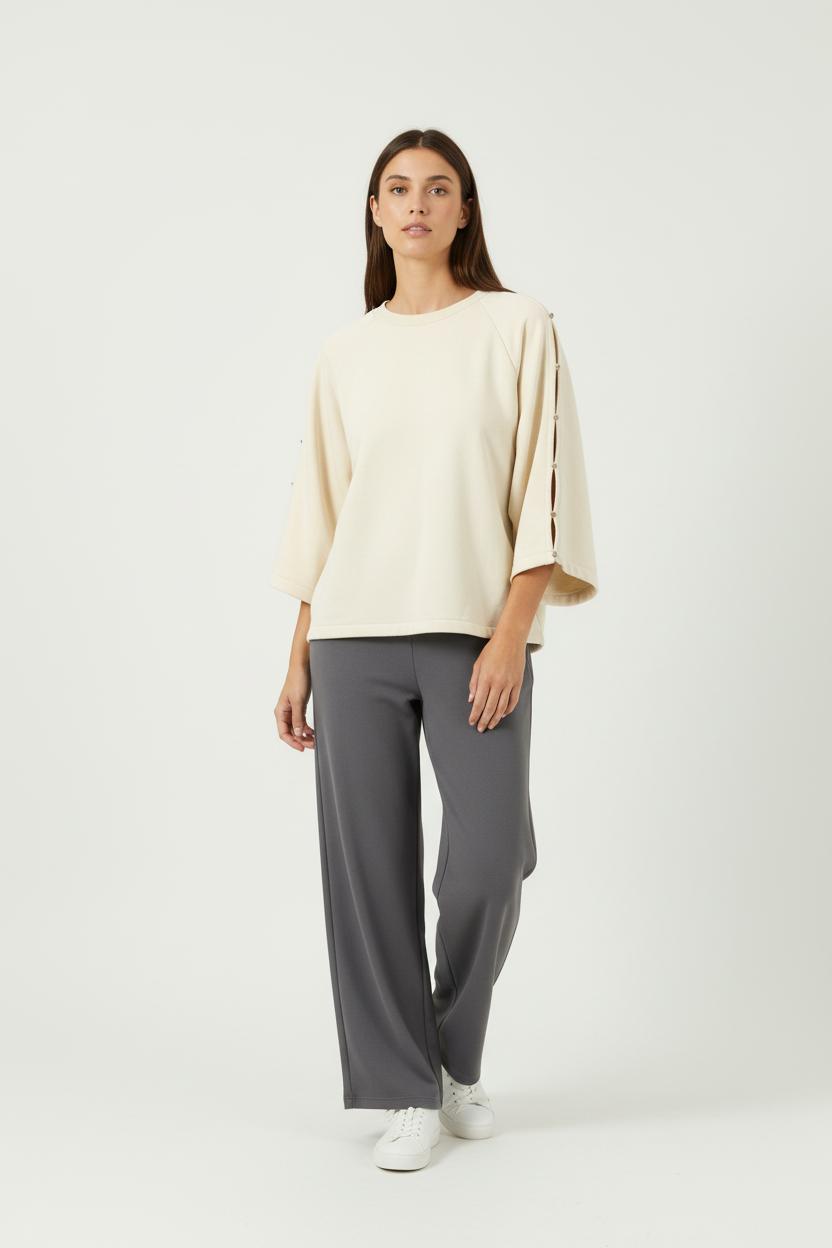Sweatshirt Beige - Taille S/36 de la marque Sessùn | PARAD89813 - Vendu par Paradigme - Image 1