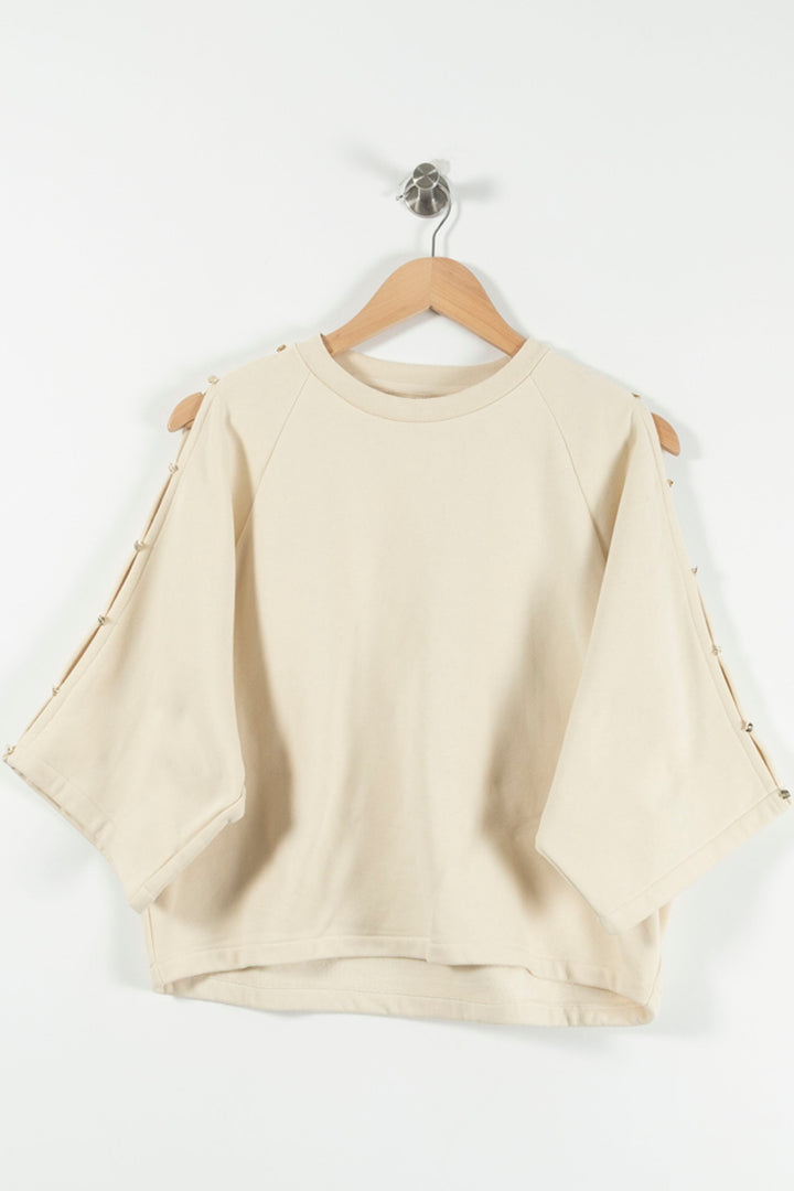 Sweatshirt Beige - Taille S/36 de la marque Sessùn | PARAD89813 - Vendu par Paradigme - Image 2