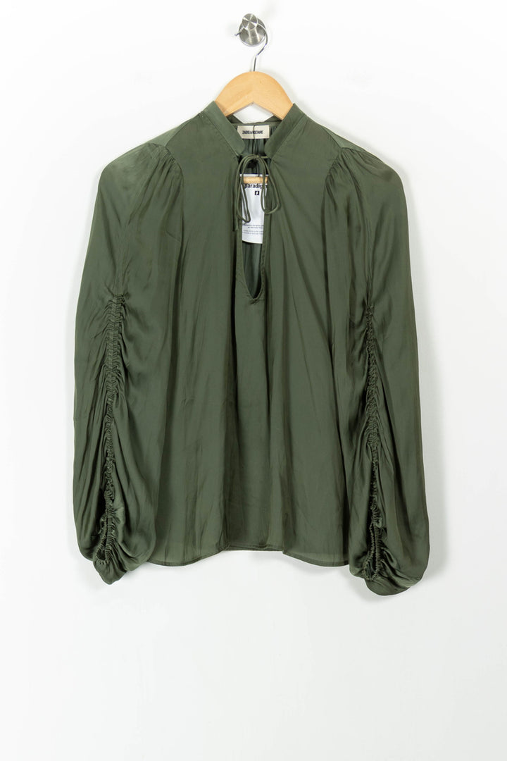 Blouse Verte - Taille S/36 de la marque Zadig&Voltaire | PARAD89814 - Vendu par Paradigme - Image 2