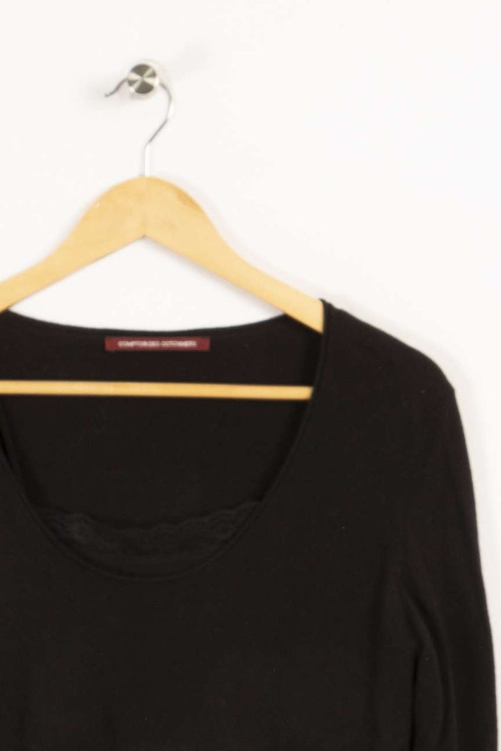 Schwarzer Pullover – Größe M/38