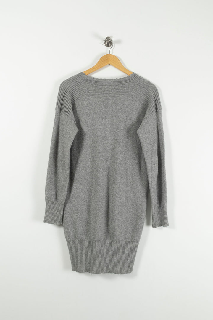 Robe Pull Grise - Taille XS/34 de la marque Suncoo | PARAD89821 - Vendu par Paradigme - Image 4
