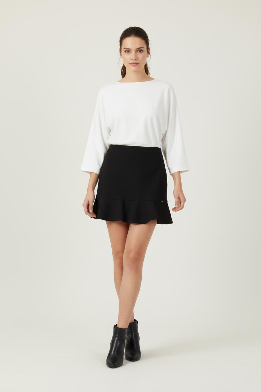 Jupe Volantée Noire - Taille L/40 de la marque Liu Jo | PARAD89831 - Vendu par Paradigme - Image 1