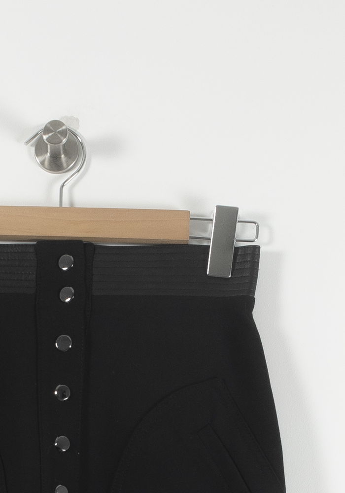 Jupe Boutonnée Noire - Taille S/36 de la marque The Kooples | PARAD89833 - Vendu par Paradigme - Image 3