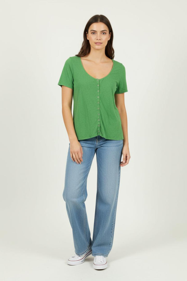 Tee-shirt Vert - Taille S/36 de la marque Sézane | PARAD89843 - Vendu par Paradigme - Image 1
