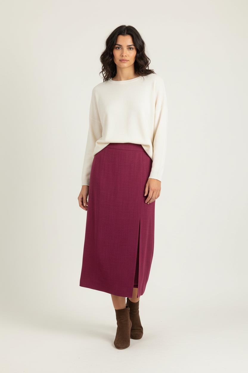 Jupe Longue Rose - Taille L/40 de la marque Sézane | PARAD89844 - Vendu par Paradigme - Image 1
