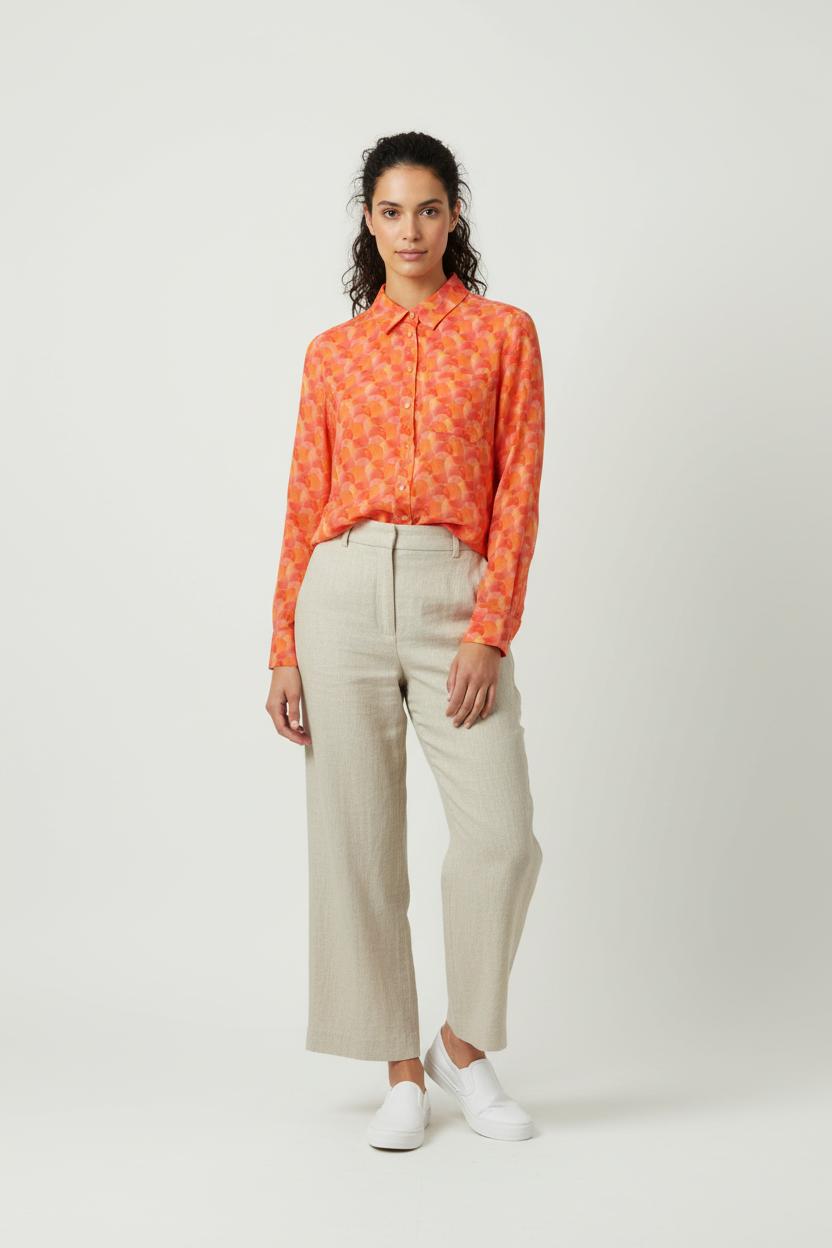 Chemise Orange et Rose - Taille XS/34 de la marque Soi Paris | PARAD89855 - Vendu par Paradigme - Image 1