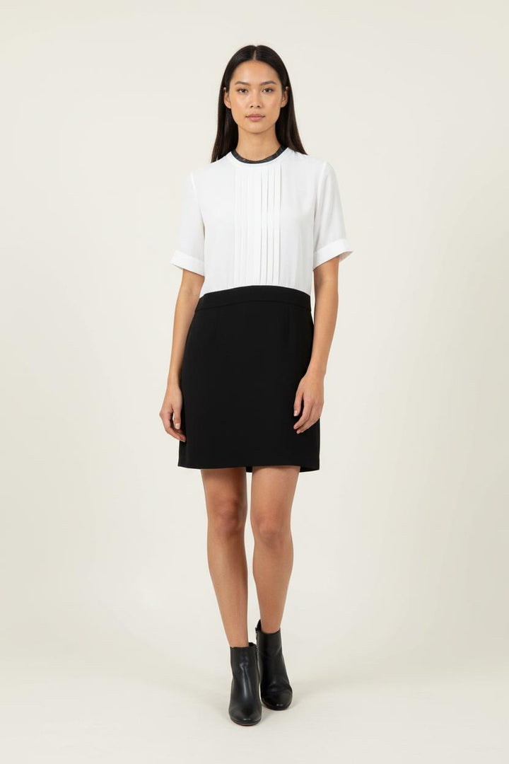 Robe Courte Noire et Blanche - Taille L/40 de la marque The Kooples | PARAD89858 - Vendu par Paradigme - Image 1