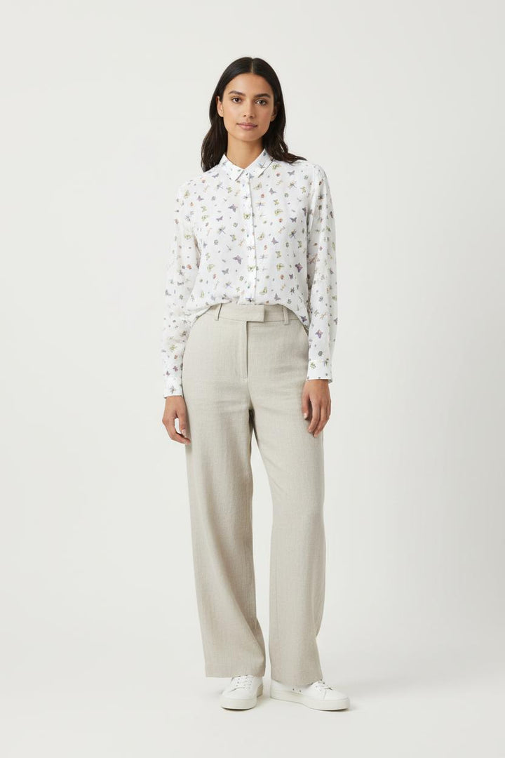 Chemise Imprimée Blanche - Taille S/36 de la marque The Kooples | PARAD89860 - Vendu par Paradigme - Image 1