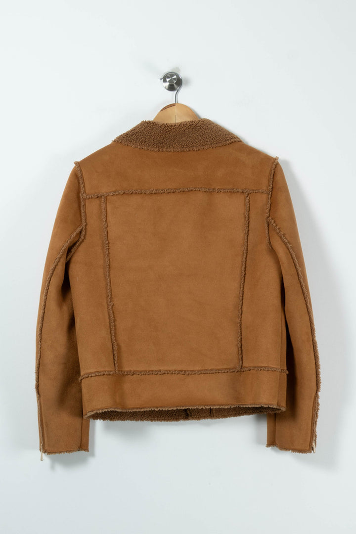 Blouson Marron - Taille XL/42 de la marque Maison 123 | PARAD89864 - Vendu par Paradigme - Image 4