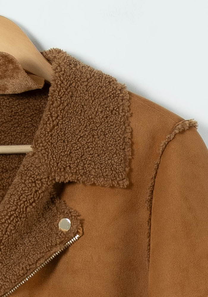 Blouson Marron - Taille XL/42 de la marque Maison 123 | PARAD89864 - Vendu par Paradigme - Image 3