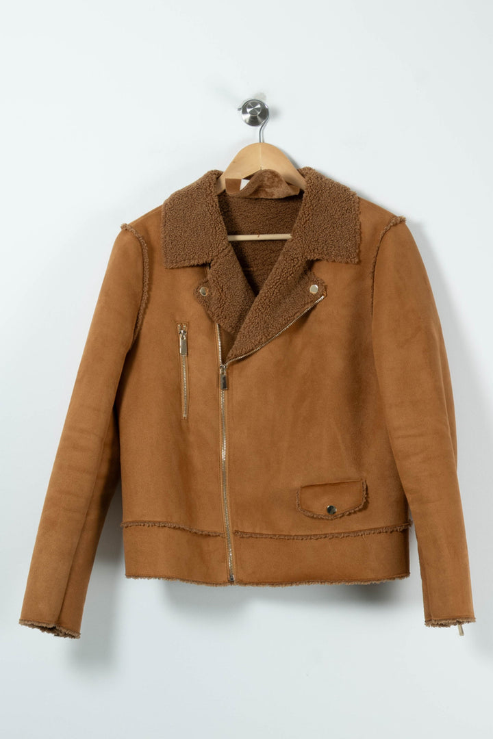 Blouson Marron - Taille XL/42 de la marque Maison 123 | PARAD89864 - Vendu par Paradigme - Image 2