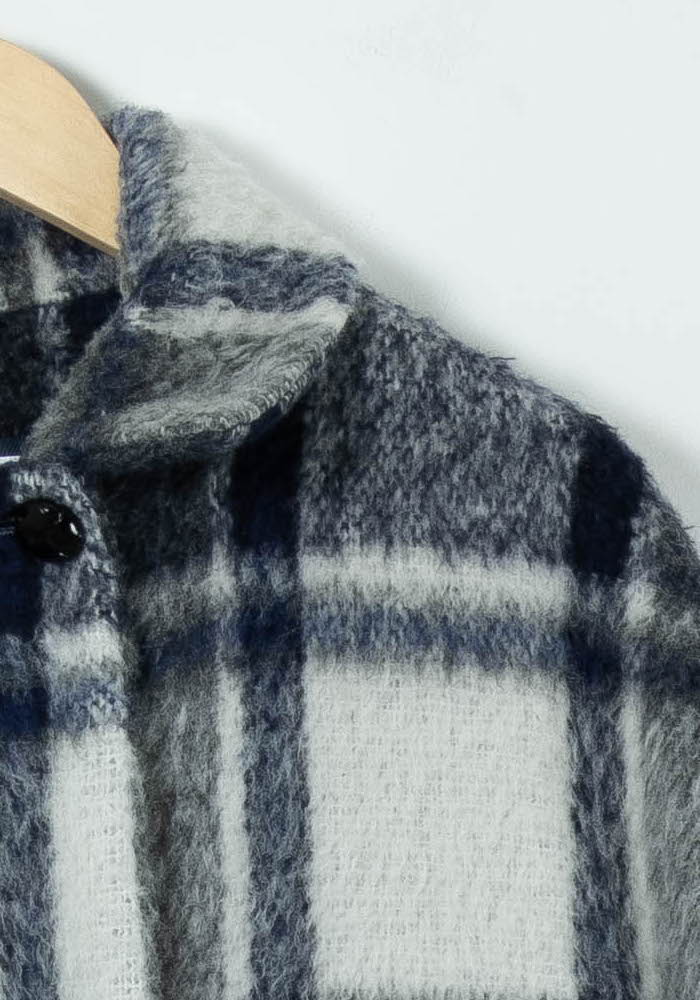 Manteau Gris et Blanc - Taille L/40 de la marque Caroll | PARAD89866 - Vendu par Paradigme - Image 3