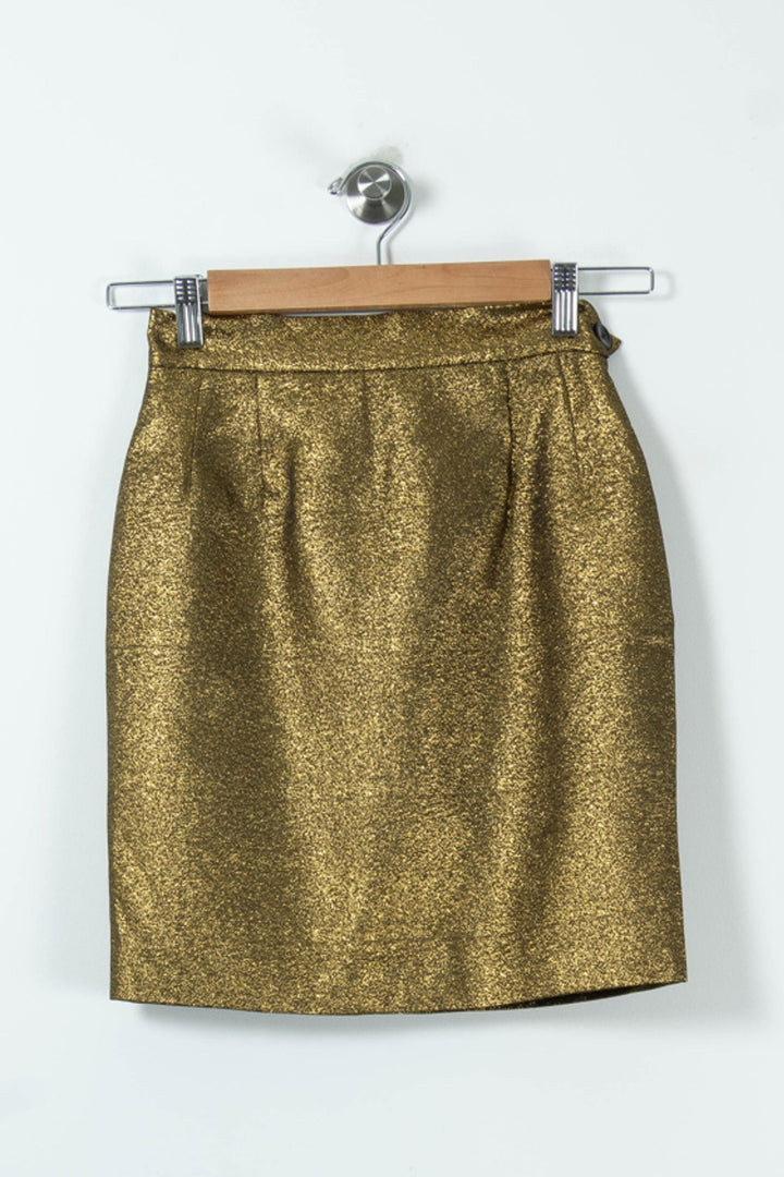Jupe Crayon Or - Taille XS/34 de la marque Soeur | PARAD89870 - Vendu par Paradigme - Image 2
