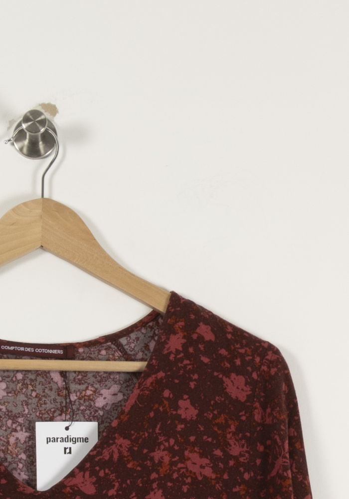 Robe Midi Bordeaux - Taille M/38 de la marque Comptoir des Cotonniers | PARAD89874 - Vendu par Paradigme - Image 3