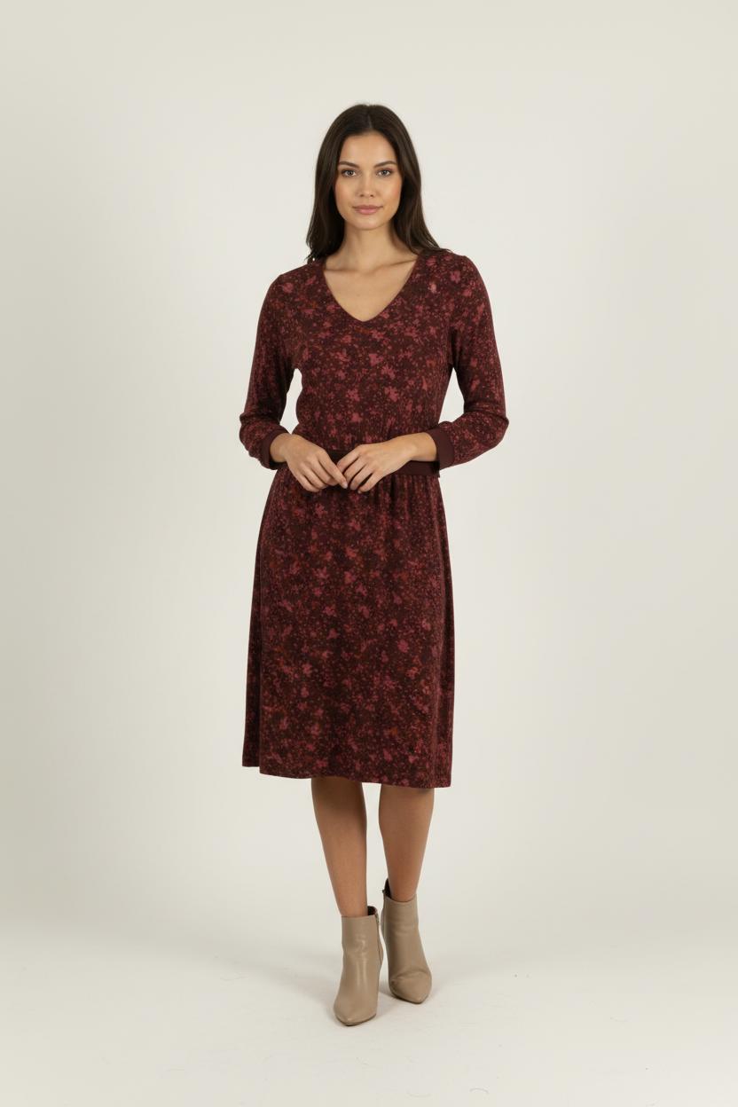 Robe Midi Bordeaux - Taille M/38 de la marque Comptoir des Cotonniers | PARAD89874 - Vendu par Paradigme - Image 1