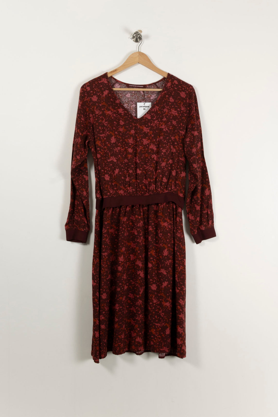 Robe Midi Bordeaux - Taille M/38 de la marque Comptoir des Cotonniers | PARAD89874 - Vendu par Paradigme - Image 2