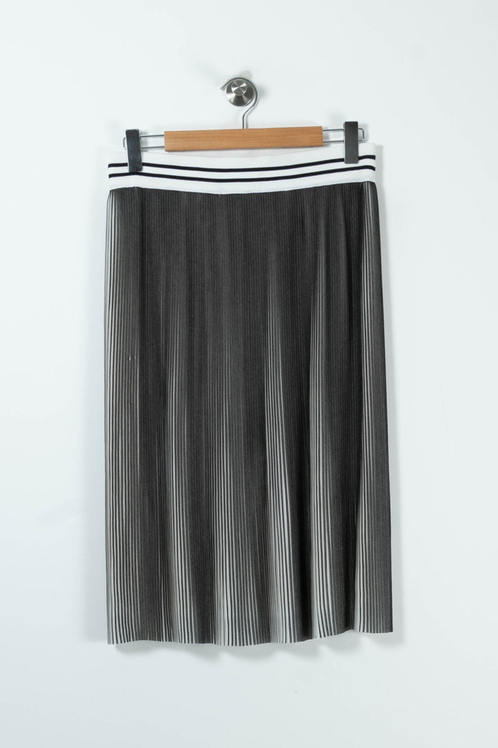 Jupe Plissée Noire et Blanche - Taille M/38 de la marque Comptoir des Cotonniers | PARAD89875 - Vendu par Paradigme - Image 4