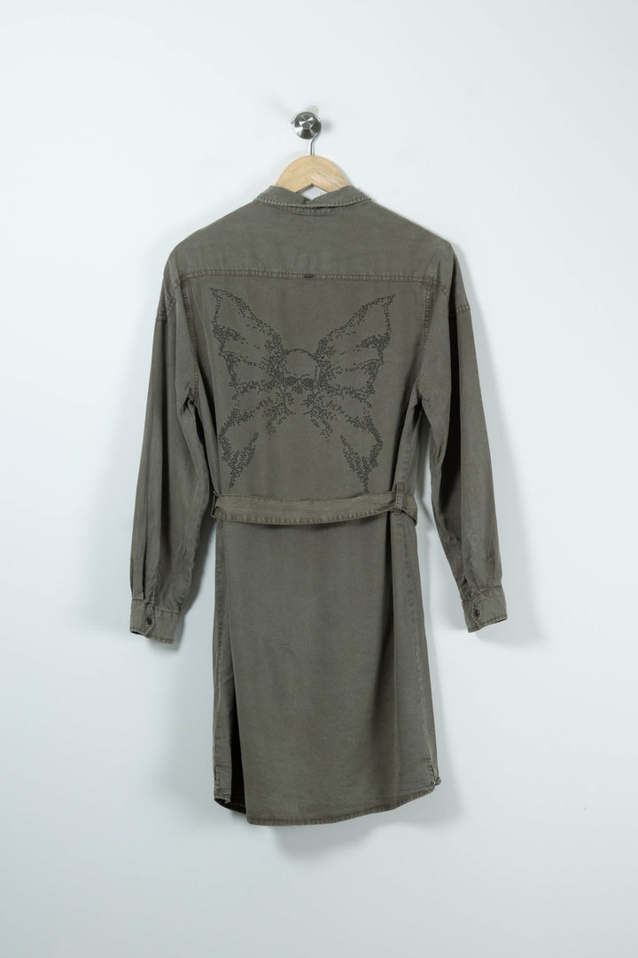 Robe Chemise Verte - Taille S/36 de la marque IKKS | PARAD89879 - Vendu par Paradigme - Image 4