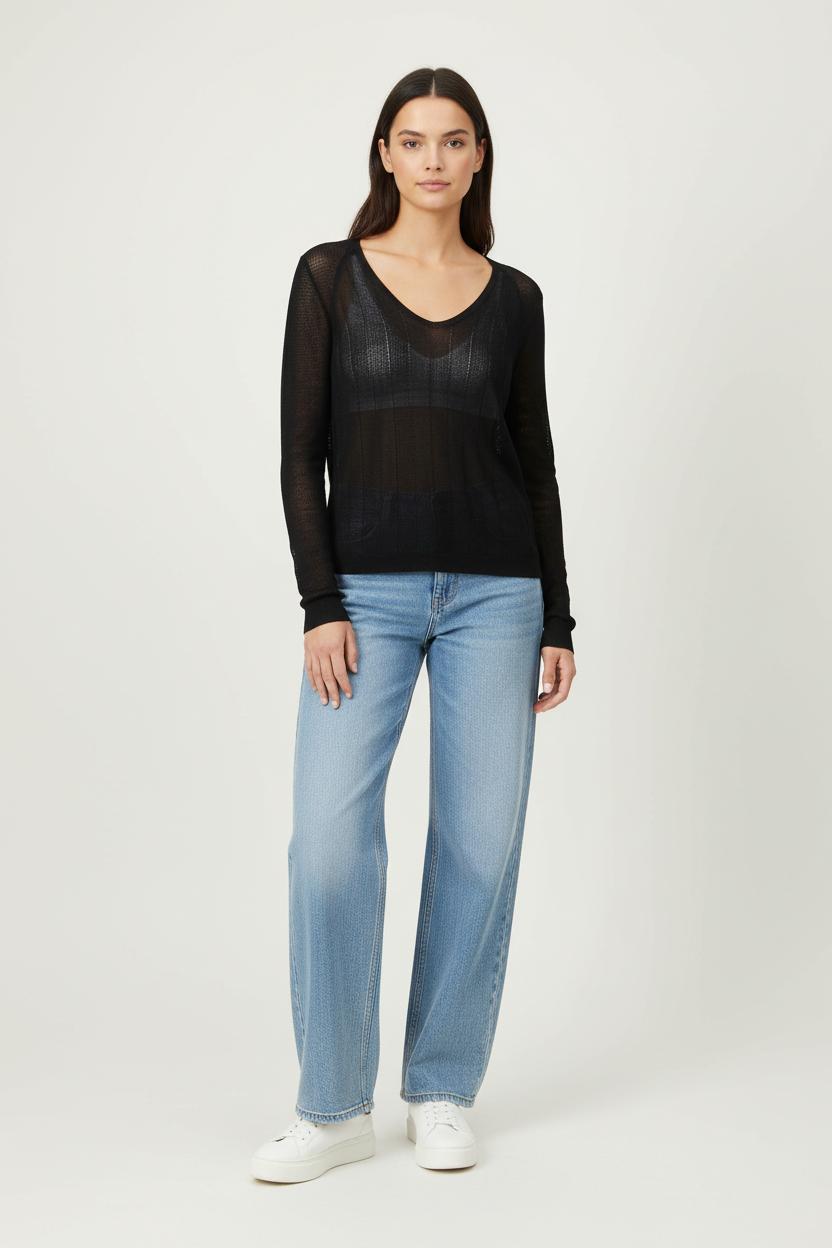 Pull Noir - Taille M/38 de la marque IKKS | PARAD89880 - Vendu par Paradigme - Image 1