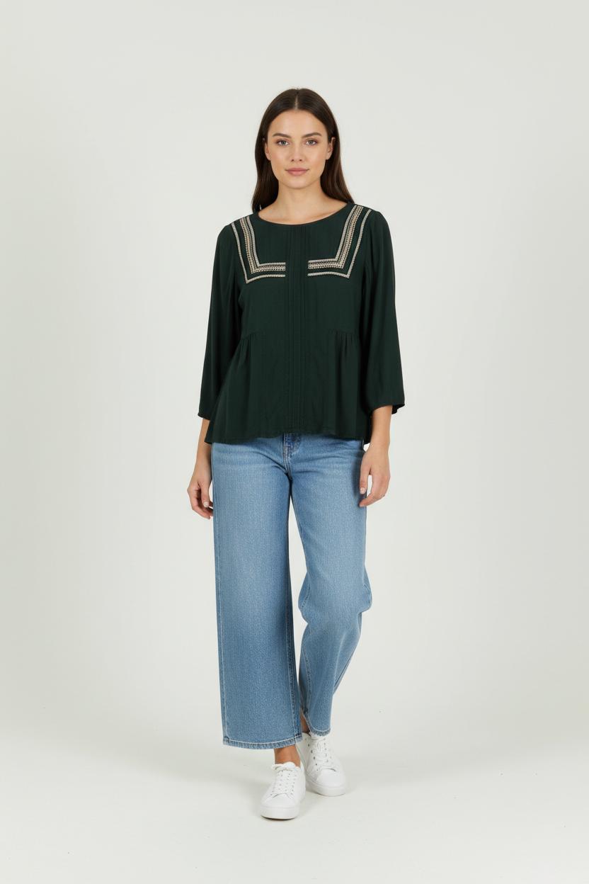 Blouse Verte - Taille M/38 de la marque One Step | PARAD89884 - Vendu par Paradigme - Image 1