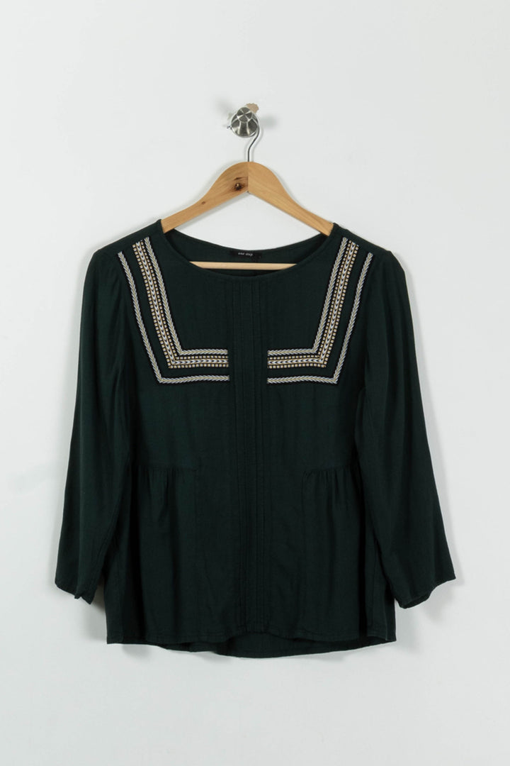 Blouse Verte - Taille M/38 de la marque One Step | PARAD89884 - Vendu par Paradigme - Image 2