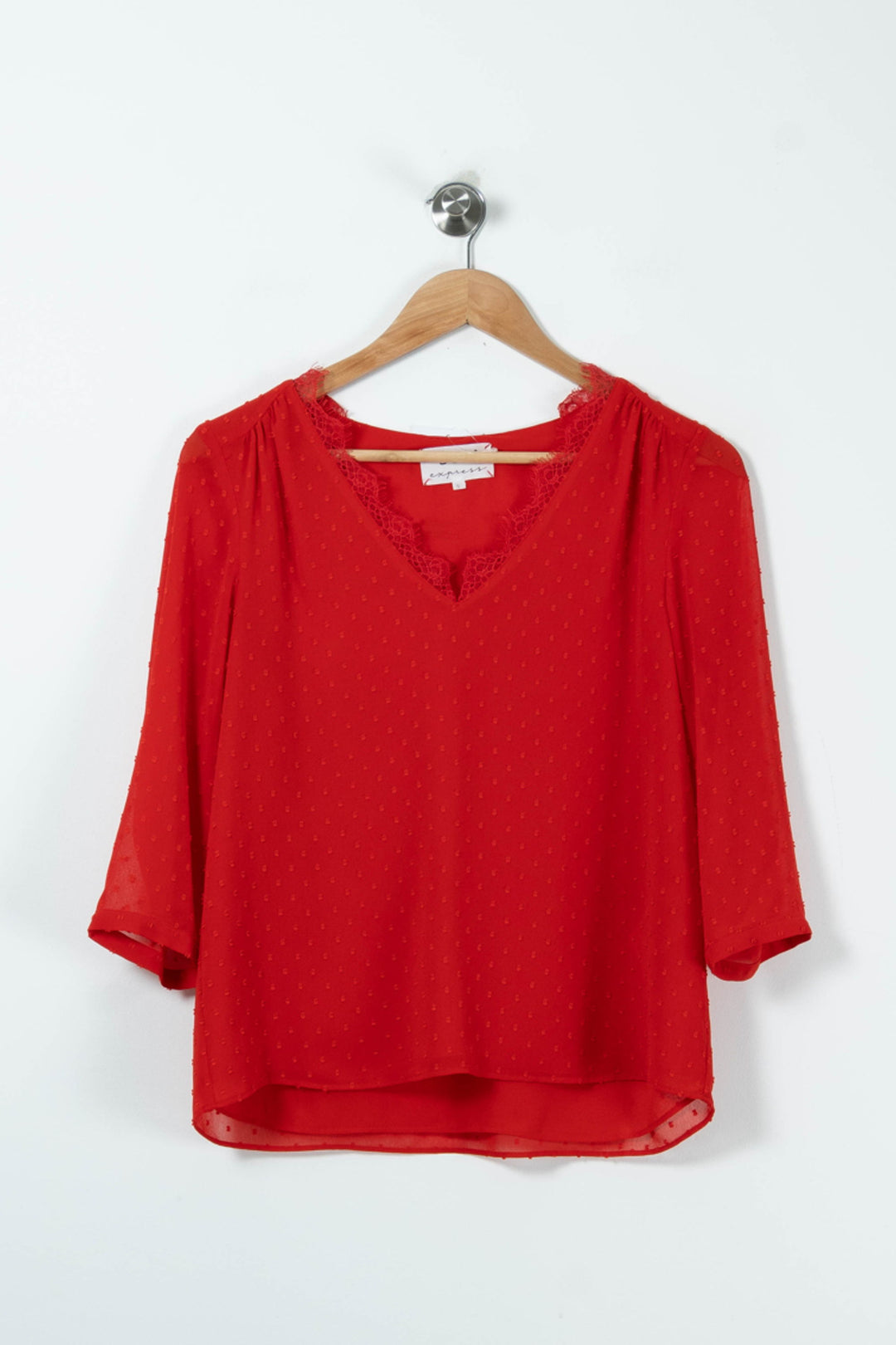 Blouse Rouge - Taille S/36 de la marque Sud express | PARAD89885 - Vendu par Paradigme - Image 2