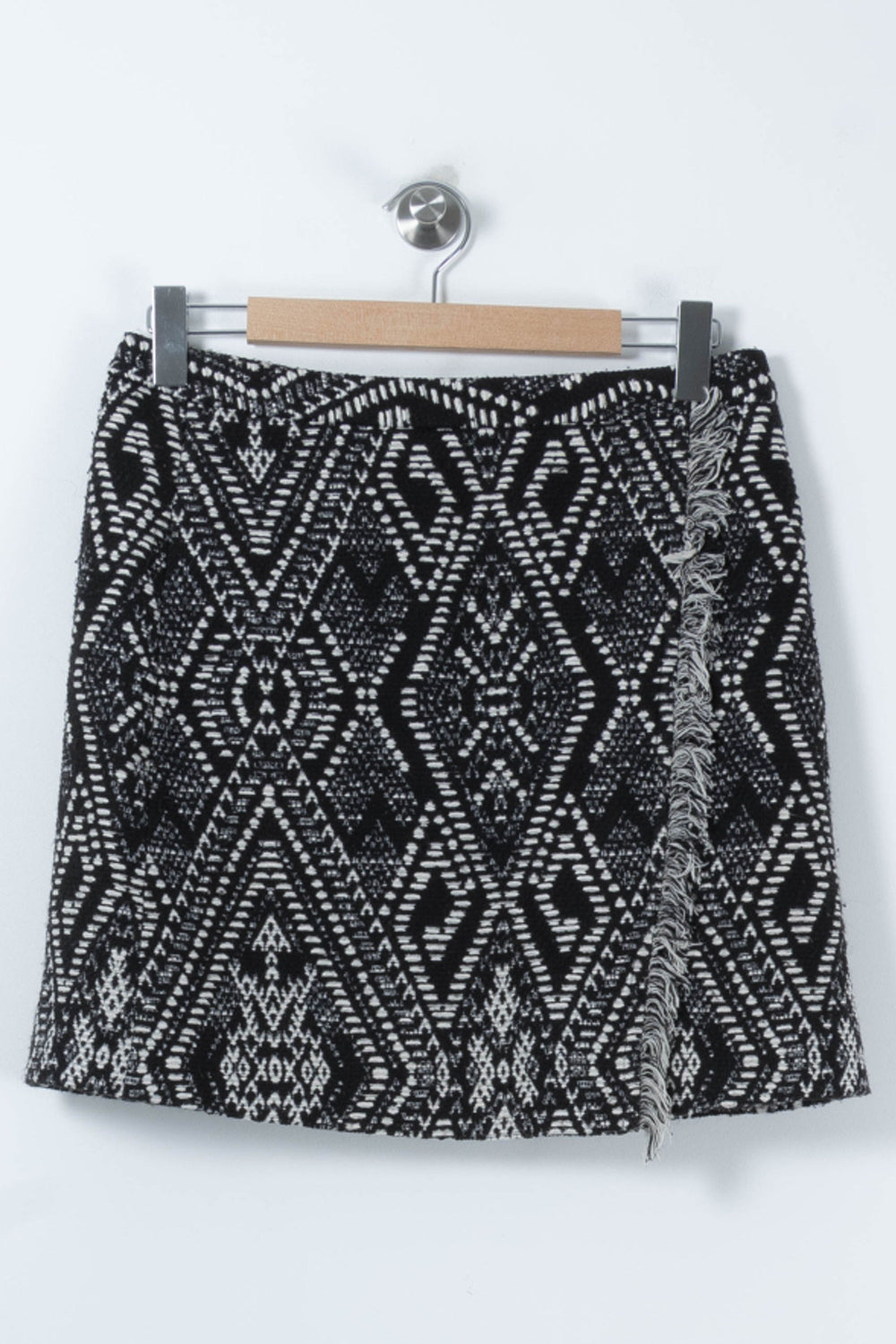 Jupe Courte Noire et Blanche - Taille L/40 de la marque Caroll | PARAD89890 - Vendu par Paradigme - Image 2