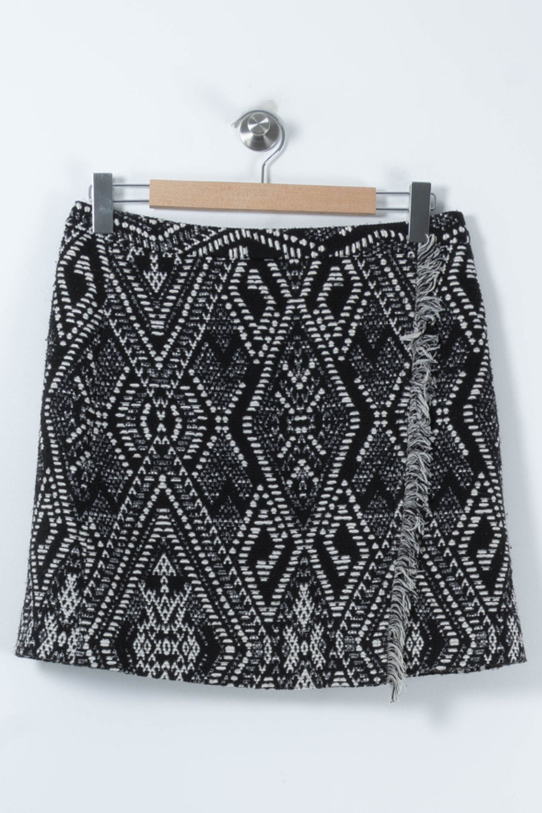 Jupe Courte Noire et Blanche - Taille L/40 de la marque Caroll | PARAD89890 - Vendu par Paradigme - Image 2