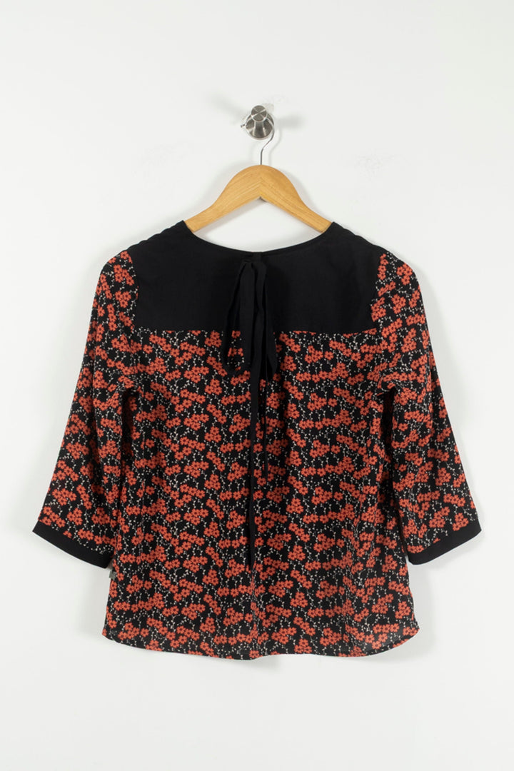 Blouse Noire et Rouge - Taille S/36 de la marque I.Code | PARAD89901 - Vendu par Paradigme - Image 4