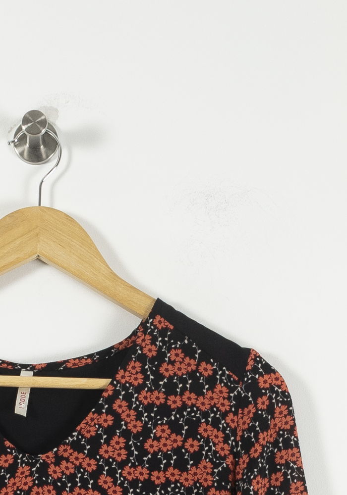 Blouse Noire et Rouge - Taille S/36 de la marque I.Code | PARAD89901 - Vendu par Paradigme - Image 3