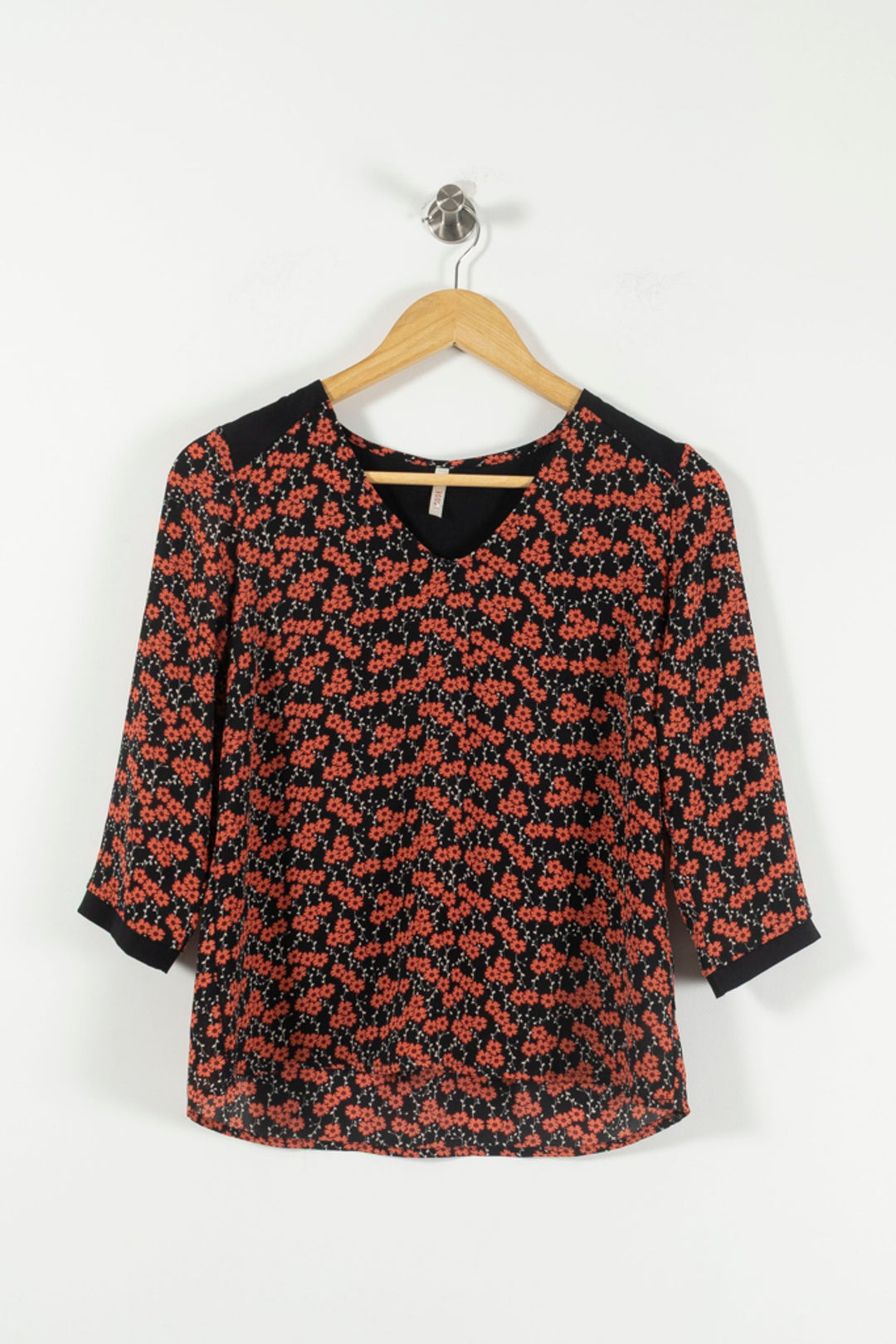 Blouse Noire et Rouge - Taille S/36 de la marque I.Code | PARAD89901 - Vendu par Paradigme - Image 2