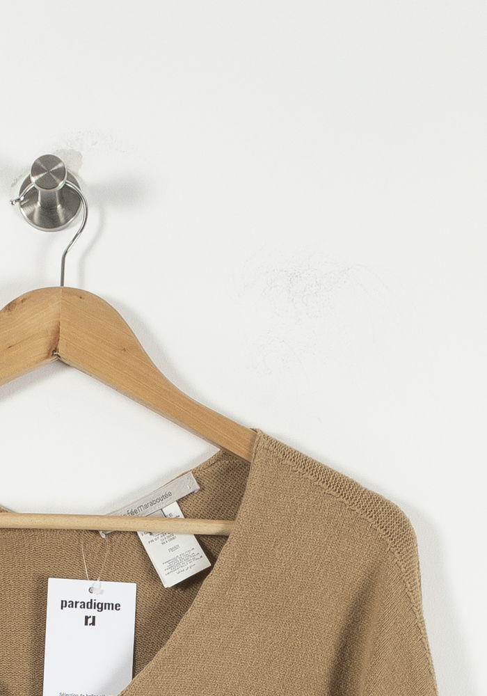 Pull Beige - Taille S/36 de la marque La Fée Maraboutée | PARAD89905 - Vendu par Paradigme - Image 3