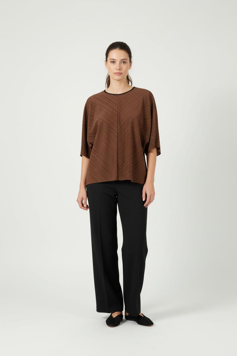 Blouse Marron - Taille S/36 de la marque La Fée Maraboutée | PARAD89908 - Vendu par Paradigme - Image 1