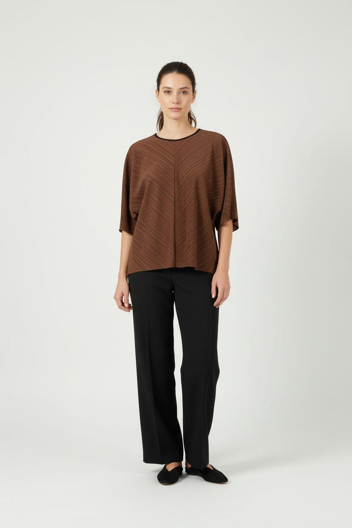 Blouse Marron - Taille S/36 de la marque La Fée Maraboutée | PARAD89908 - Vendu par Paradigme - Image 1