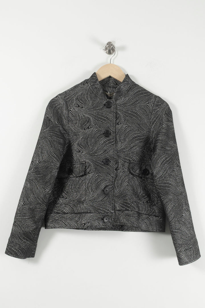 Veste Grise - Taille S/36 de la marque La Fée Maraboutée | PARAD89910 - Vendu par Paradigme - Image 2