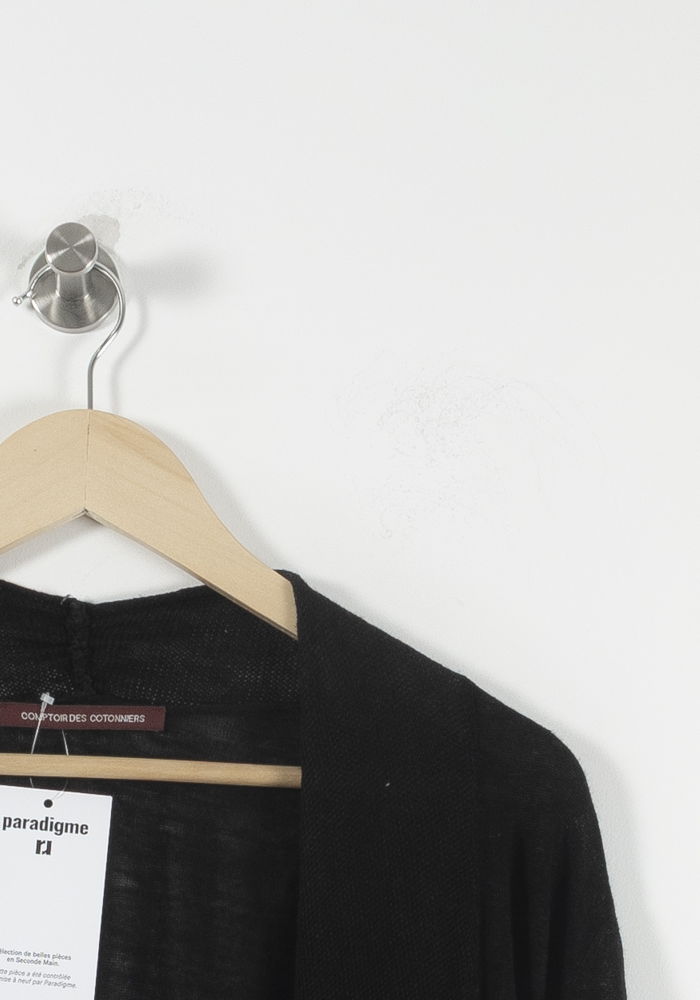 Cardigan Noir - Taille S/36 de la marque Comptoir des Cotonniers | PARAD89916 - Vendu par Paradigme - Image 3