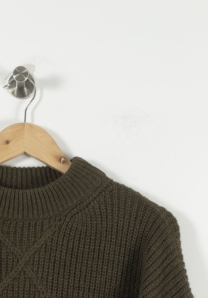 Pull Vert - Taille XS/34 de la marque La Fée Maraboutée | PARAD89944 - Vendu par Paradigme - Image 3