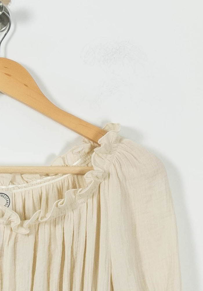 Robe Longue Beige - Taille S/36 de la marque Ines de la Fressange Paris | PARAD8995 - Vendu par Paradigme - Image 3