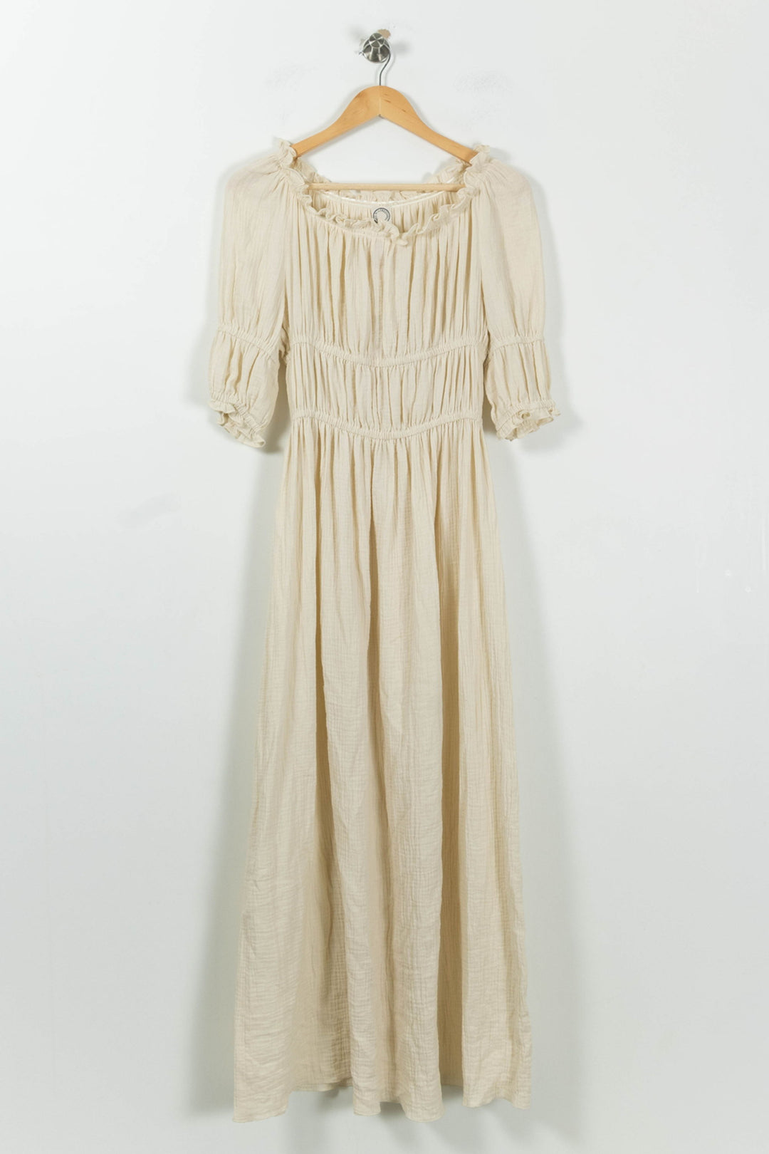 Robe Longue Beige - Taille S/36 de la marque Ines de la Fressange Paris | PARAD8995 - Vendu par Paradigme - Image 2