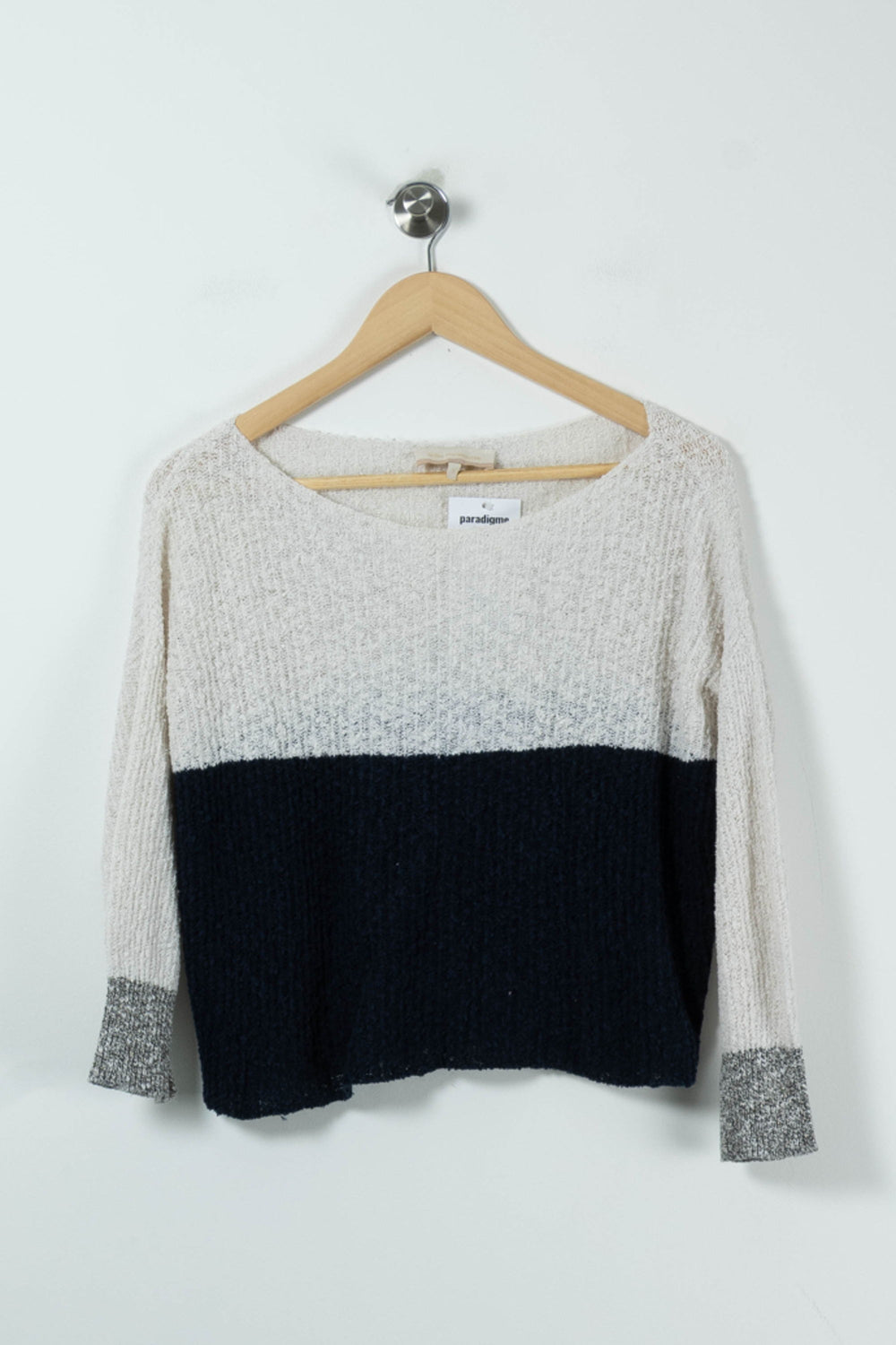 Pull Bleu et Blanc - Taille L/40 de la marque La Fée Maraboutée | PARAD89955 - Vendu par Paradigme - Image 2