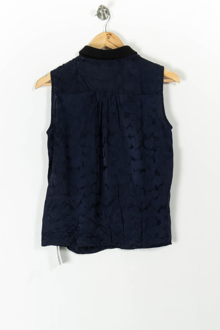 Chemisier Sans Manches Bleu et Noir - Taille M/38 de la marque Madam Paris | PARAD89961 - Vendu par Paradigme - Image 4