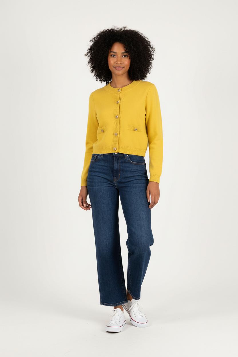 Gilet Jaune - Taille S/36 de la marque Petite Mendigote | PARAD89966 - Vendu par Paradigme - Image 1