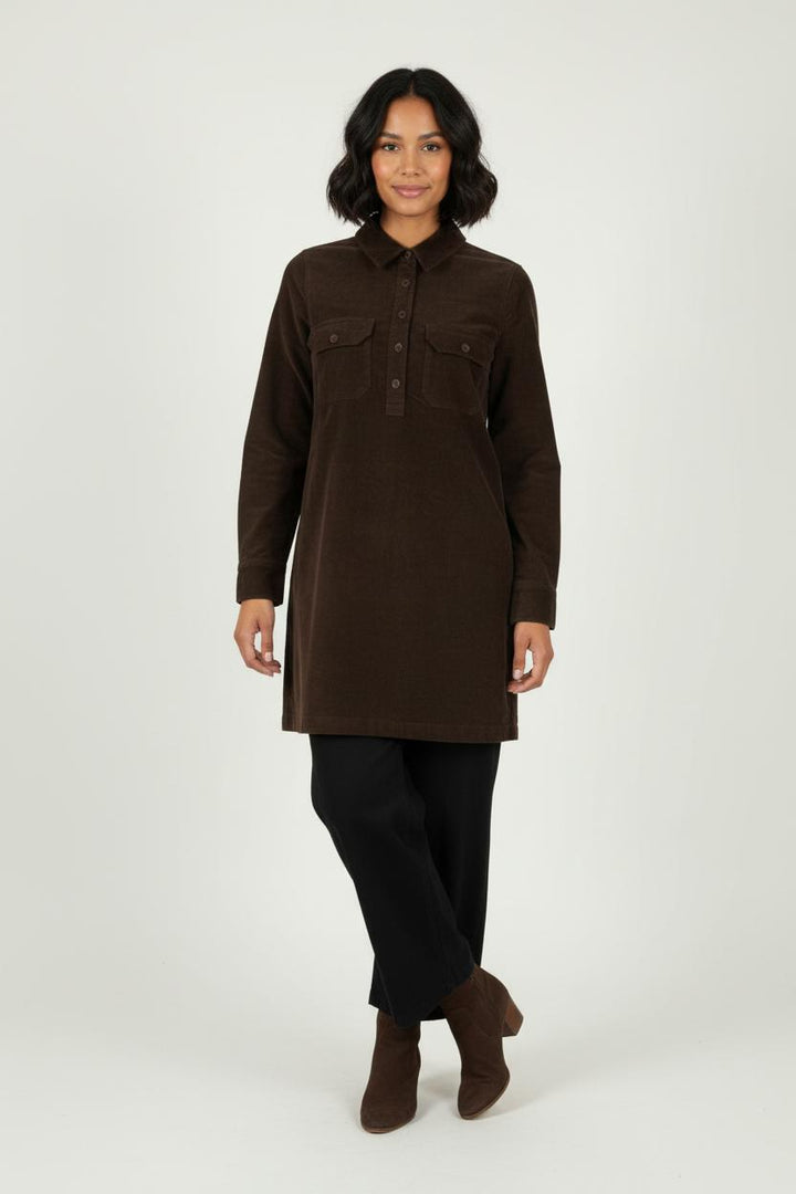 Robe Chemise Marron - Taille T.U. de la marque Petite Mendigote | PARAD89975 - Vendu par Paradigme - Image 1
