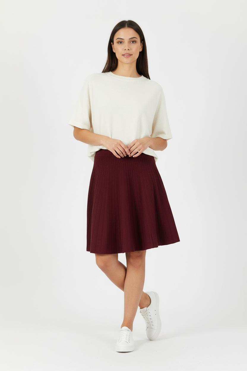 Jupe Plissée Bordeaux - Taille T.U. de la marque Petite Mendigote | PARAD89977 - Vendu par Paradigme - Image 1