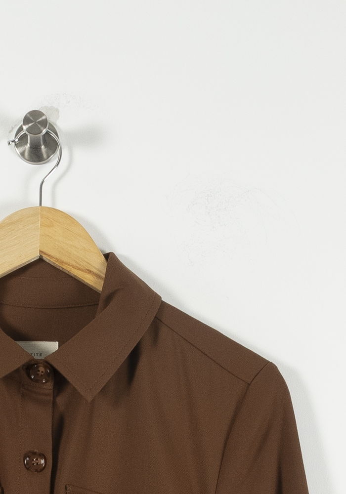Robe longue marron - Taille S/36 de la marque Petite Mendigote | PARAD89982 - Vendu par Paradigme - Image 3