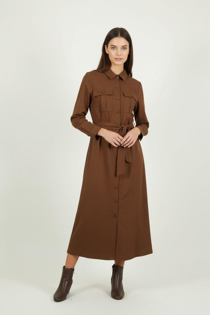 Robe longue marron - Taille S/36 de la marque Petite Mendigote | PARAD89982 - Vendu par Paradigme - Image 1