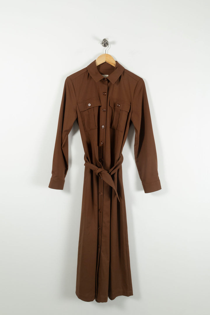 Robe longue marron - Taille S/36 de la marque Petite Mendigote | PARAD89982 - Vendu par Paradigme - Image 2